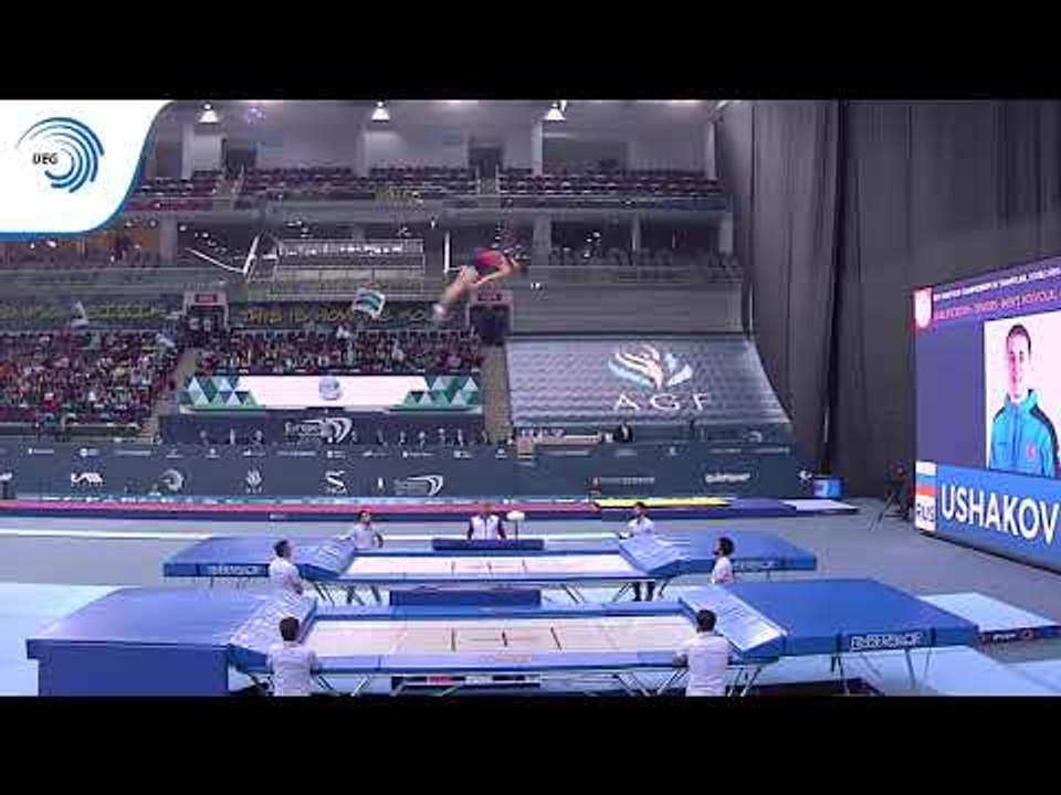 Dmitri Ushakov (RUS) - 2018 Trampoline Europeans, top qualifier trampoline