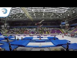 Silva MUELLER & Leonie ADAM (GER) - 2016 Trampoline Synchro Europeans, final