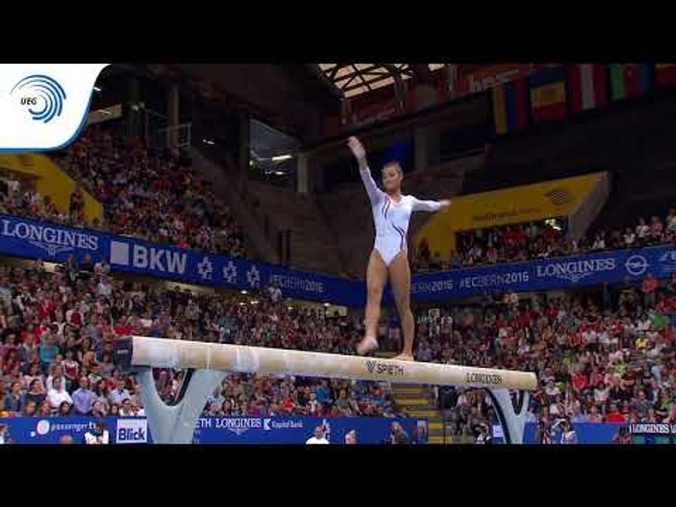 Marine BOYER (FRA) - 2016 European Championships - silver medallist, beam