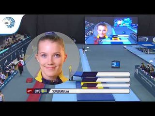 Lina SJOEBERG (SWE) - 2018 Double Mini-Trampoline European bronze medallist