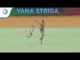 Yana STRIGA (BLR) - 2018 Rhythmic Europeans, junior ribbon final