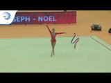 Celia JOSEPH-NOEL (FRA) - 2018 Rhythmic Europeans, junior ribbon final