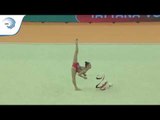 Tatyana VOLOZHANINA (BUL) - 2018 Rhythmic Europeans, junior ribbon final