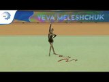 Yeva MELESHCHUK (UKR) - 2018 Rhythmic Europeans, all around final ribbon