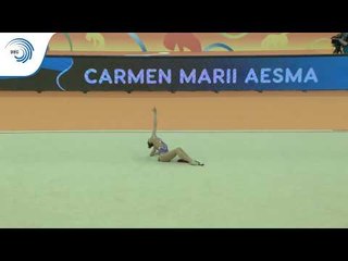 Carmen Marii AESMA (EST) - 2018 Rhythmic Europeans, all around final ribbon