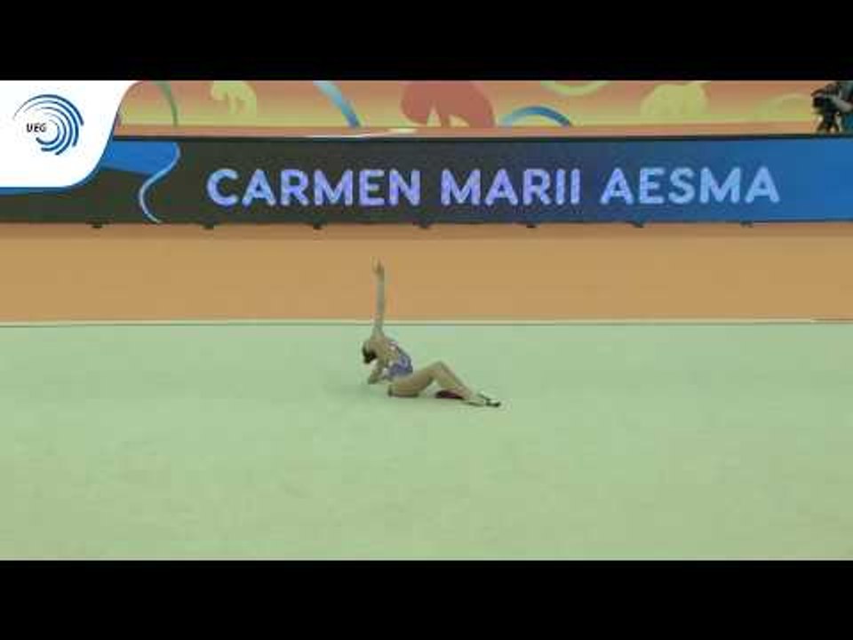 Carmen Marii AESMA (EST) - 2018 Rhythmic Europeans, all around final ribbon