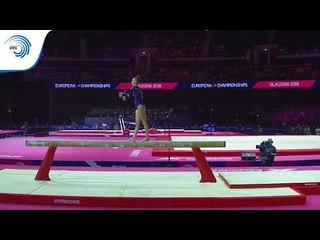 Julie SOEDERSTROEM (NOR) - 2018 Artistic Gymnastics Europeans, qualification beam