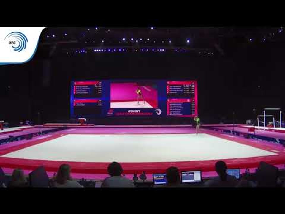 Pauline SCHAEFER (GER) - 2018 Artistic Gymnastics Europeans, qualification floor