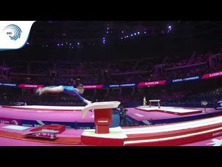 Evangelia MONOKROUSOU (GRE) - 2018 Artistic Gymnastics Europeans, qualification vault