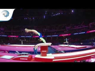 Lucija HRIBAR (SLO) - 2018 Artistic Gymnastics Europeans, qualification vault