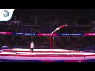 Askhab MATIEV (AUT) - 2018 Artistic Gymnastics Europeans, junior qualification horizontal bar