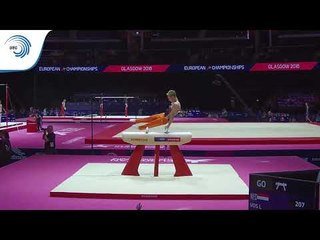 Lars VOS (NED)  - 2018 Artistic Gymnastics Europeans, junior qualification pommel horse