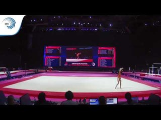 Vera JONKER (NED) - 2018 Artistic Gymnastics Europeans, junior qualification floor