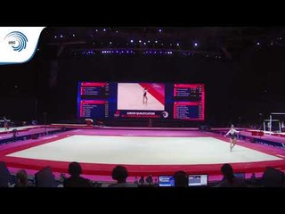 Anastasiya SAVITSKAYA (BLR) - 2018 Artistic Gymnastics Europeans, junior qualification floor