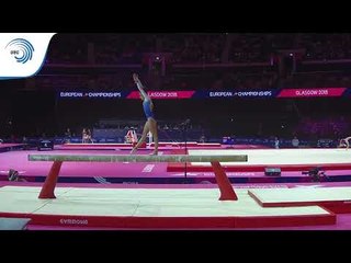 Alizee LETRANGE (FRA) - 2018 Artistic Gymnastics Europeans, junior qualification beam