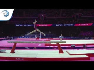 Irina KOMNOVA (RUS) - 2018 Artistic Gymnastics Europeans, junior qualification beam