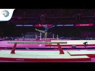 Ada HAUTALA (FIN) - 2018 Artistic Gymnastics Europeans, junior qualification beam