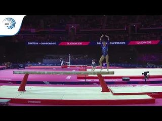 Vasiliki KYRLIDOU (GRE) - 2018 Artistic Gymnastics Europeans, junior qualification beam