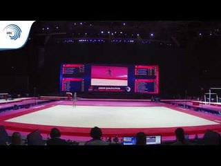 Elena USAKOVA (SVK) - 2018 Artistic Gymnastics Europeans, junior qualification floor