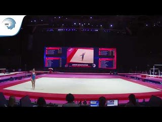 Kristina PYCHOVA (SVK) - 2018 Artistic Gymnastics Europeans, junior qualification floor