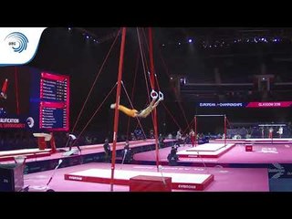 Jermain GRUENBERG (NED) - 2018 Artistic Gymnastics Europeans, junior qualification rings