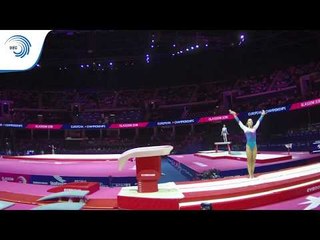 Kaja SKALSKA (POL) - 2018 Artistic Gymnastics Europeans, junior qualification vault