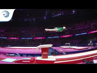 Emma SLEVIN (IRL) - 2018 Artistic Gymnastics Europeans, junior qualification vault