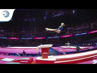 Asne OYULVSTAD (NOR) - 2018 Artistic Gymnastics Europeans, junior qualification vault