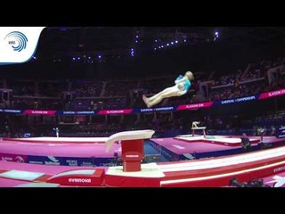 Tetiana MOKLIAK (UKR) - 2018 Artistic Gymnastics Europeans, junior qualification vault