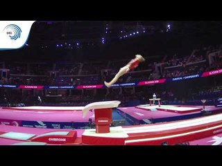 Margaux DAVELOOSE (BEL) - 2018 Artistic Gymnastics Europeans, junior qualification vault
