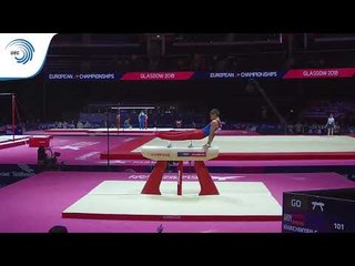 Gagik KHACHIKYAN (ARM) - 2018 Artistic Gymnastics Europeans, junior qualification pommel horse
