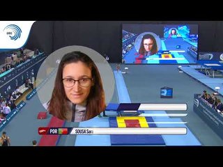 Sara SOUSA (POR) - 2018 Double Mini-Trampoline Europeans, final