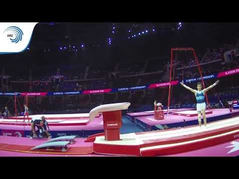 Aghamurad GAHRAMANOV (AZE) - 2018 Artistic Gymnastics Europeans, junior qualification vault
