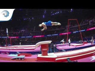 Download Video: Roman VASHCHENKO (UKR) - 2018 Artistic Gymnastics Europeans, junior qualification vault