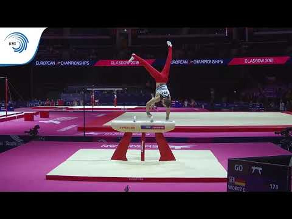 Daniel WOERZ (GER) - 2018 Artistic Gymnastics Europeans, junior qualification pommel horse