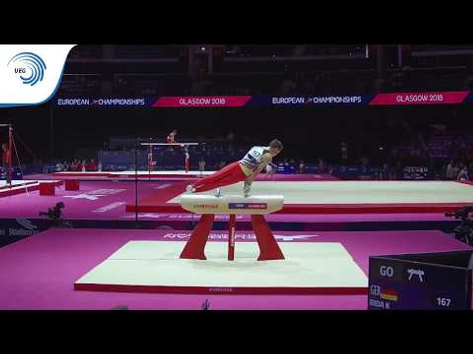 Karim RIDA (GER) - 2018 Artistic Gymnastics Europeans, junior qualification pommel horse