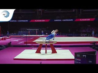 Tải video: Mateo ZUGEC (CRO) - 2018 Artistic Gymnastics Europeans, junior qualification pommel horse