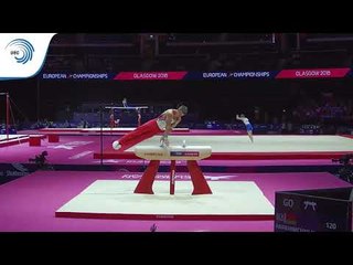 Kiryl PARKHIMCHYK (BLR) - 2018 Artistic Gymnastics Europeans, junior qualification pommel horse