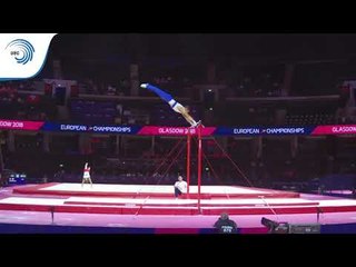 Bastien ELOY (FRA) - 2018 Artistic Gymnastics Europeans, junior qualification horizontal bar