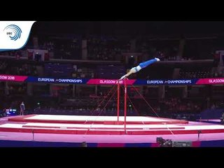 Michalis CHARI (CYP) - 2018 Artistic Gymnastics Europeans, junior qualification high bar