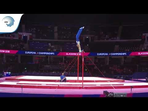 Apostolos KANELLOS (GRE) - 2018 Artistic Gymnastics Europeans, junior qualification horizontal bar
