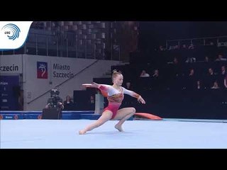 Jade VANSTEENKISTE (BEL) - 2019 Artistic Gymnastics Europeans, floor final