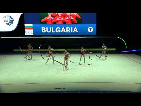 Bulgaria - 2019 Rhythmic Gymnastics Europeans, junior groups 5 ribbons qualification