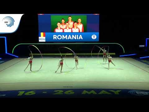 Romania - 2019 Rhythmic Gymnastics Europeans, junior groups 5 ribbons qualification