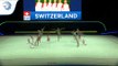 Switzerland - 2019 Rhythmic Gymnastics Europeans, junior groups 5 ribbons qualification