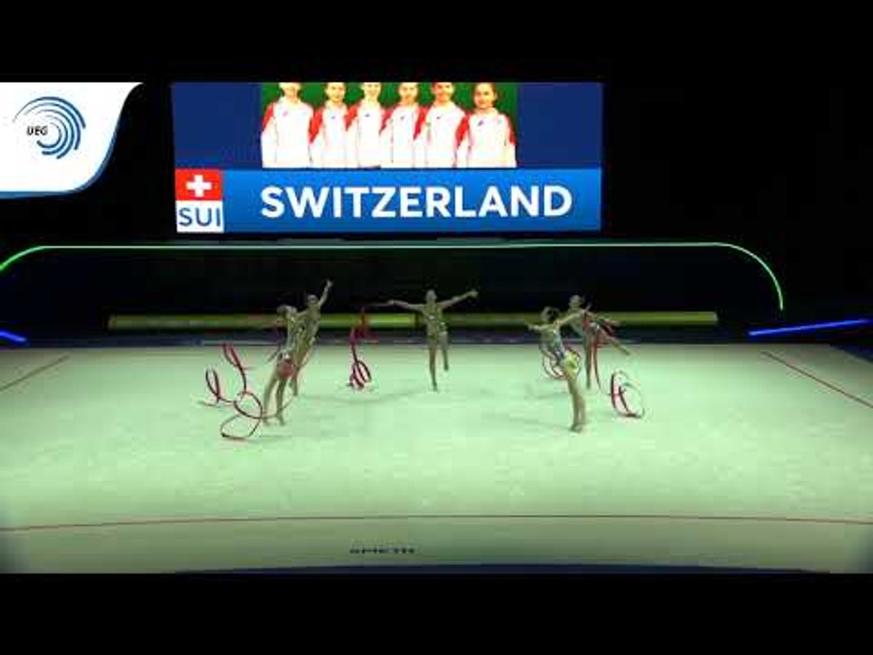 Switzerland - 2019 Rhythmic Gymnastics Europeans, junior groups 5 ribbons qualification