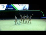 Azerbaijan - 2019 Rhythmic Gymnastics Europeans, junior groups 5 hoops qualification