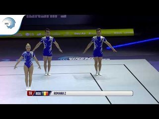 Скачать видео: BOGATI, BROTEI & POPA (ROU) - 2019 Aerobics European bronze medallists, Trio Seniors