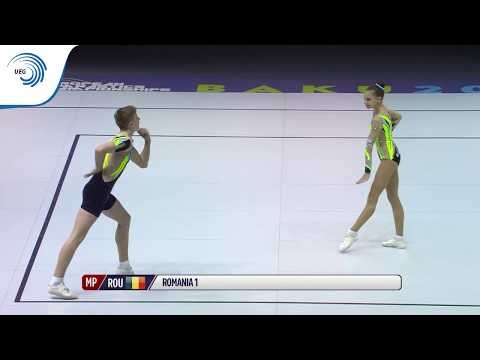 BRANDA & SOTANGA (ROU) - 2019 Aerobics Junior European bronze medallists, mixed
