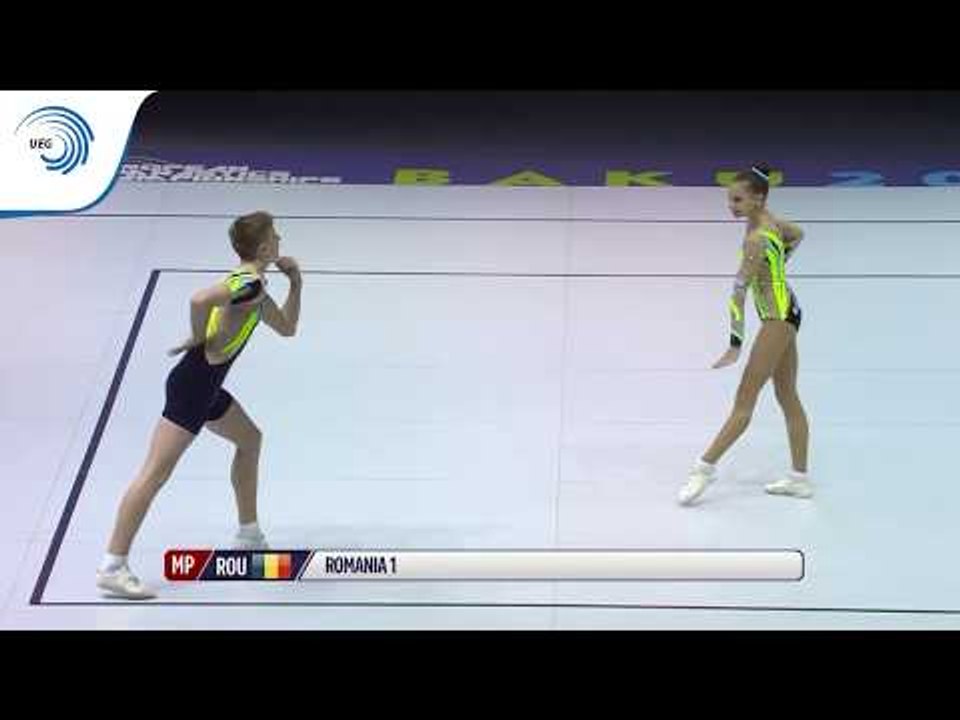BRANDA & SOTANGA (ROU) - 2019 Aerobics Junior European bronze medallists, mixed